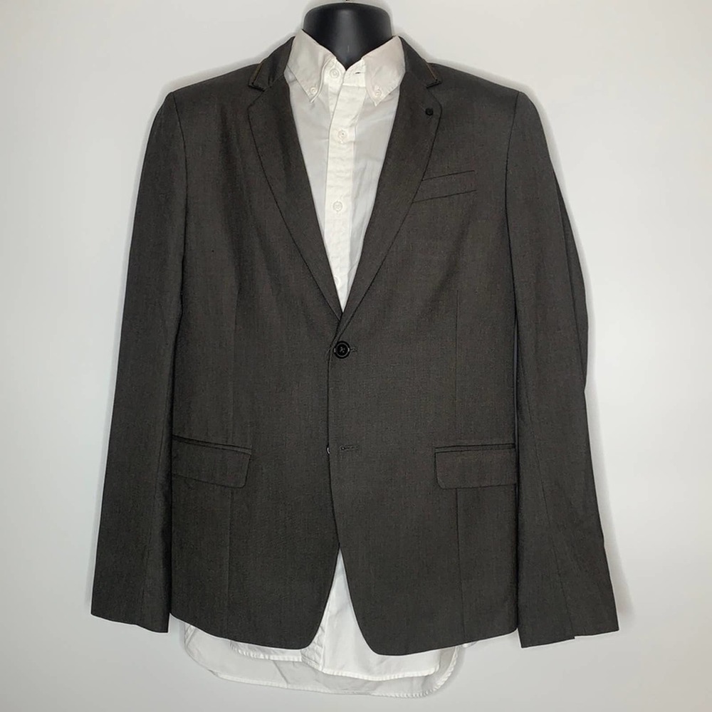 Diesel Industrial Sport-coat with zipper collar 40R